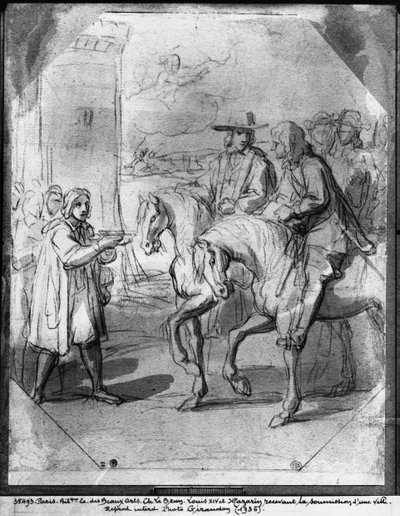 Louis XIV Receiving the Submission of a Town by Charles Le Brun